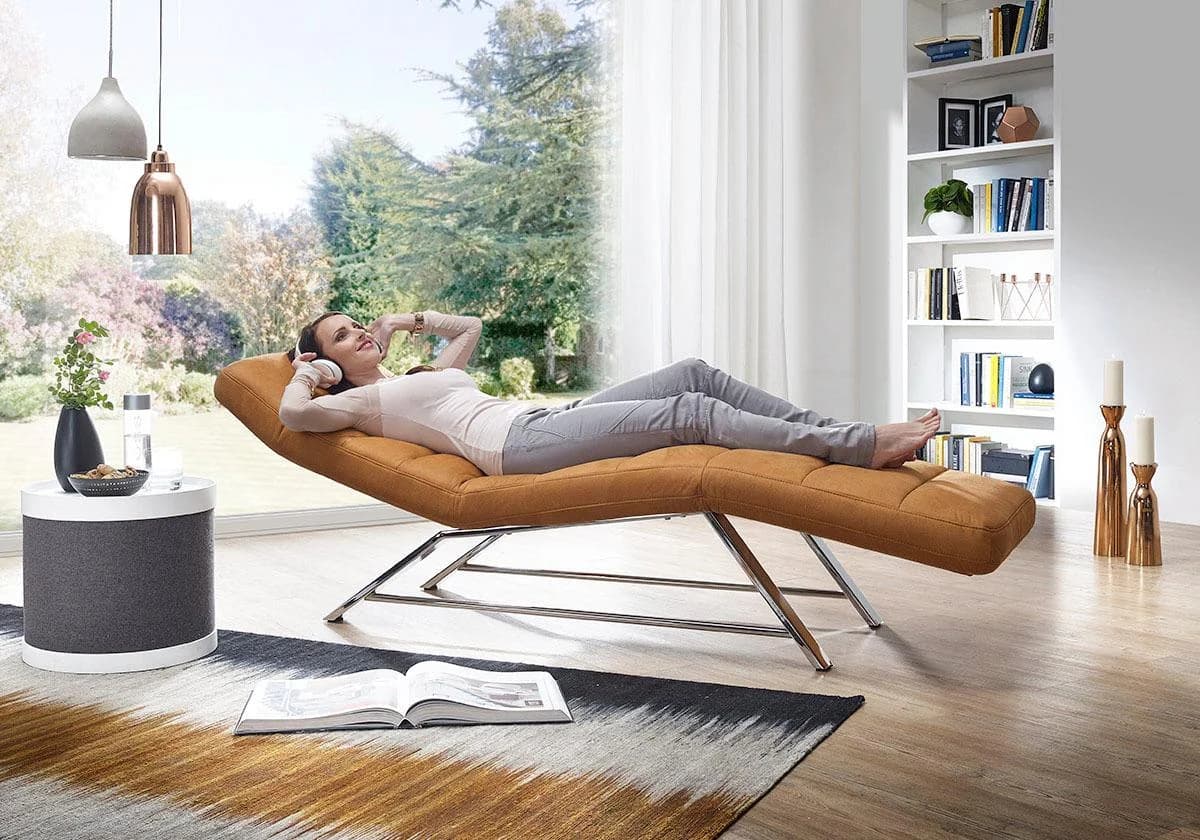 W.SCHILLIG Relaxliege daily dreams gelb mit Doppelmotor