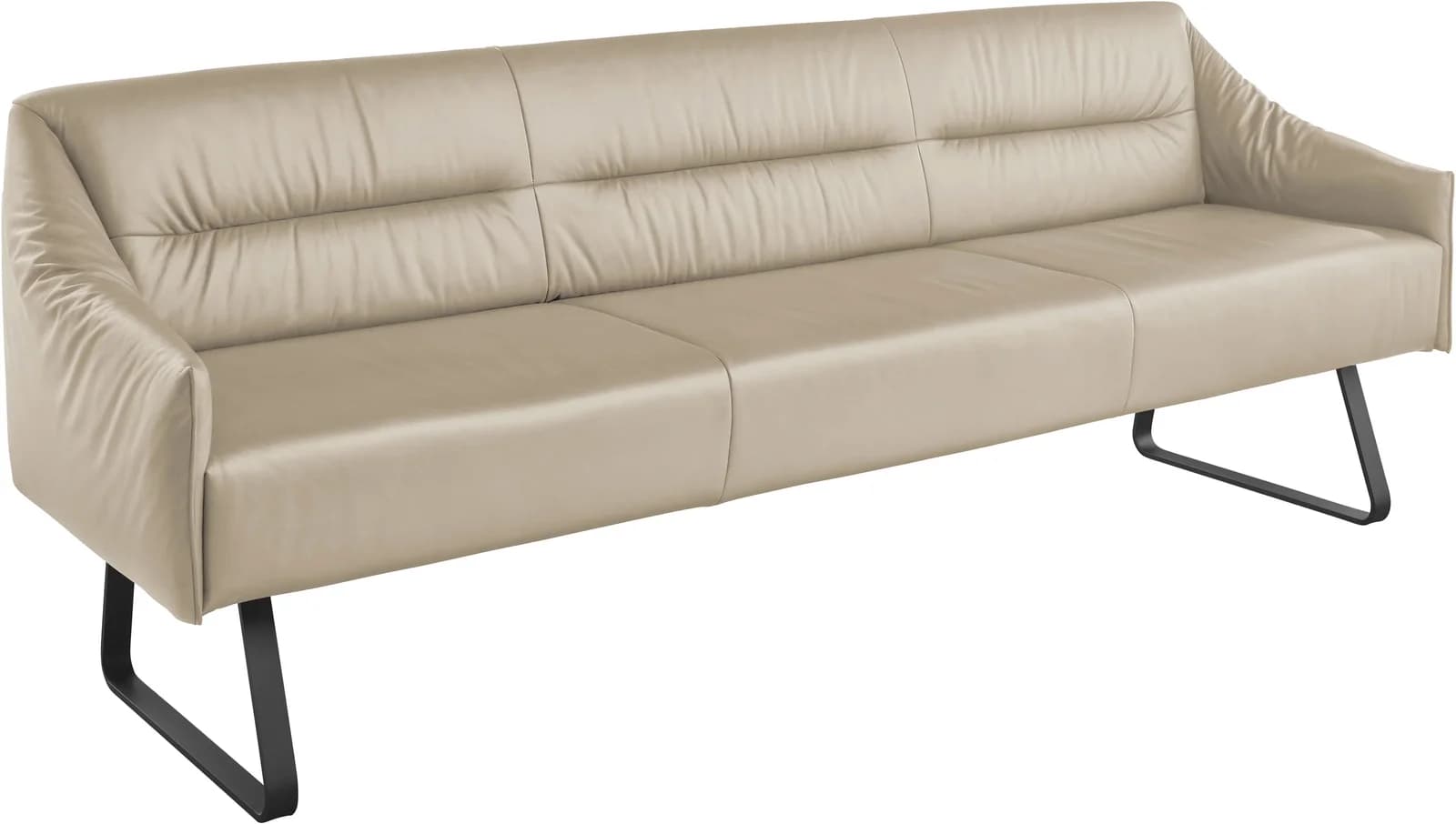 Essbank MUSTERRING JustB SP500 Beige Metallkufe