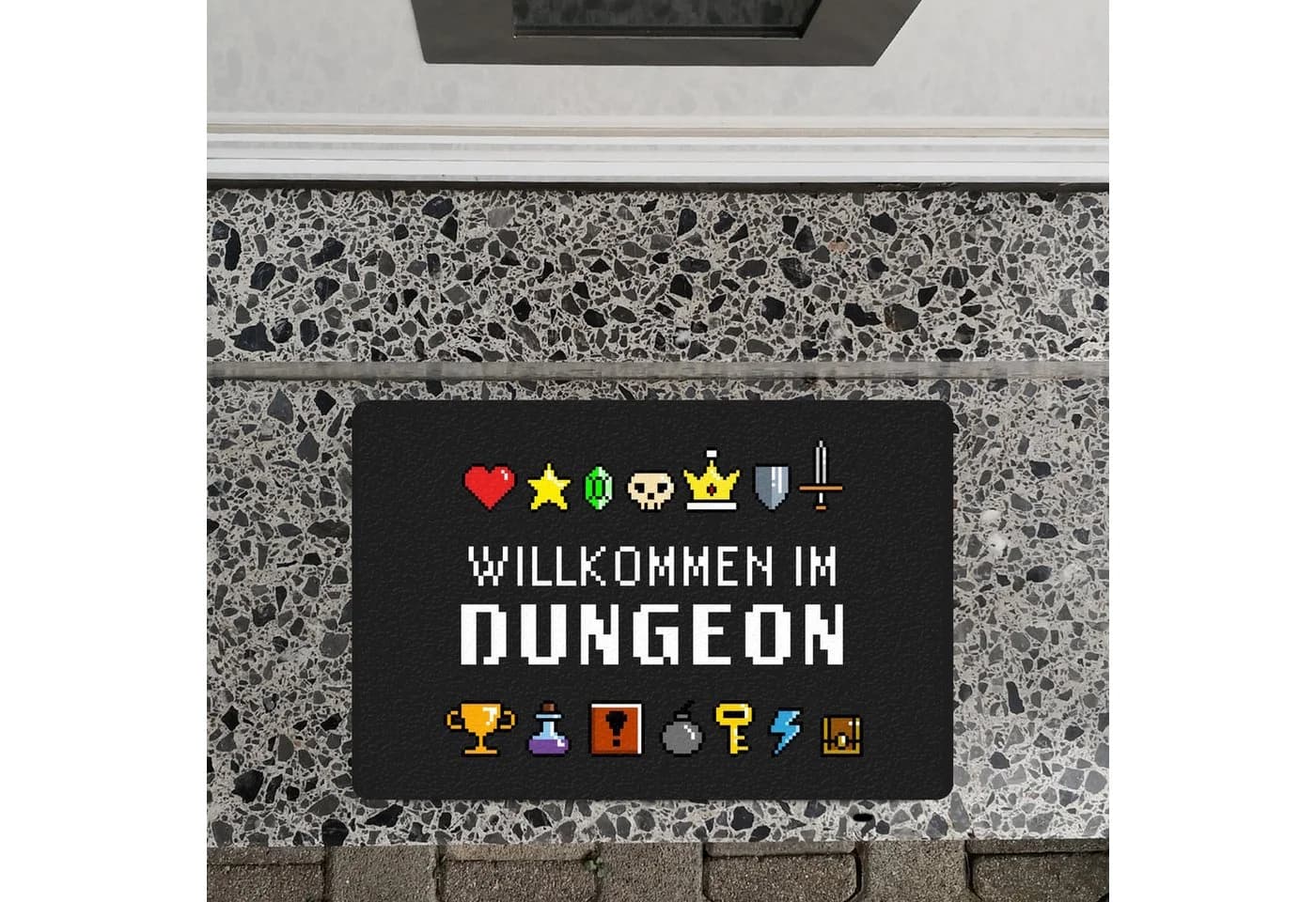speecheese Fußmatte Willkommen im Dungeon 40x60 cm