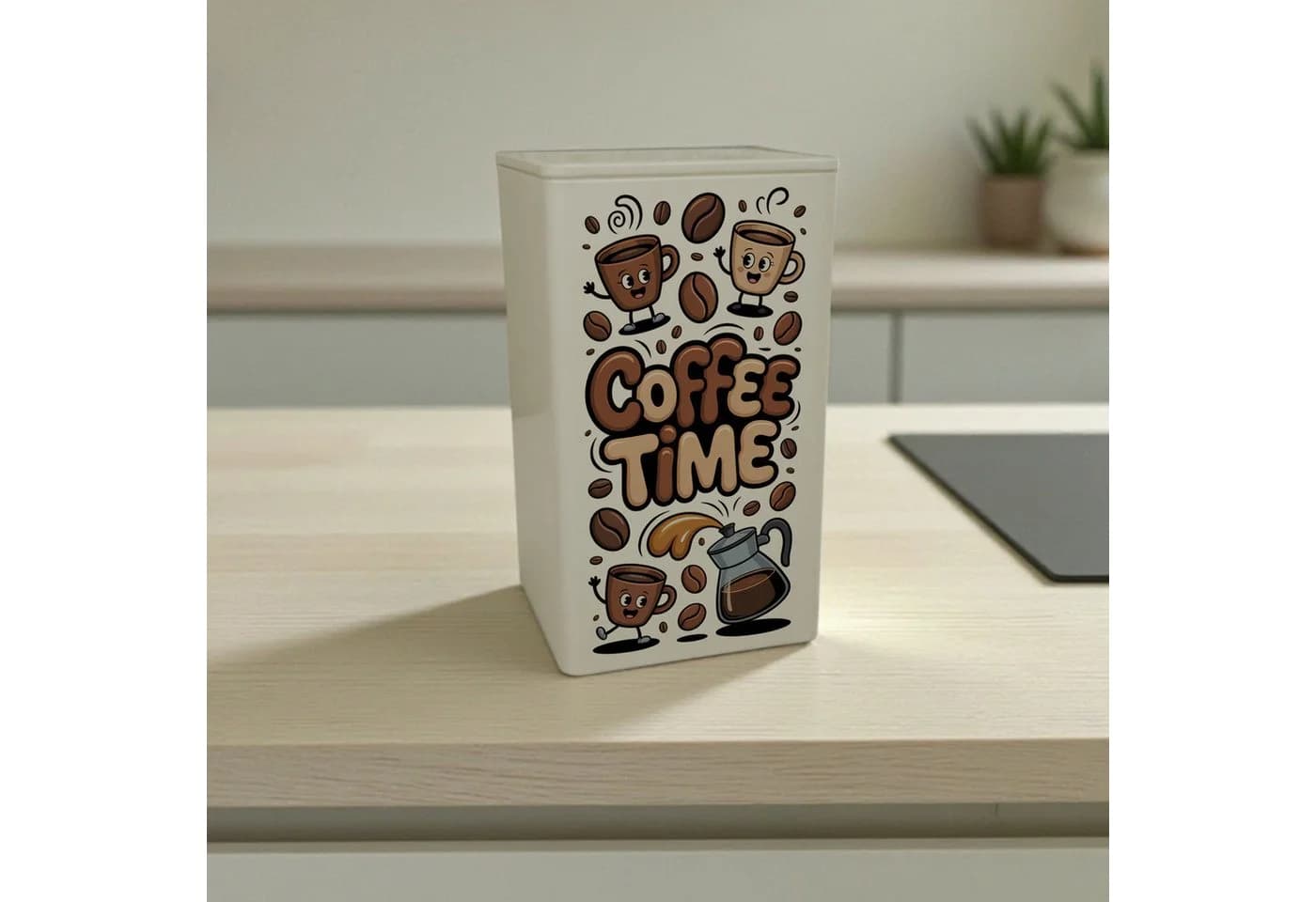 speecheese Coffee Time Cartoon Kaffeedose 900ml für Kaffeefans