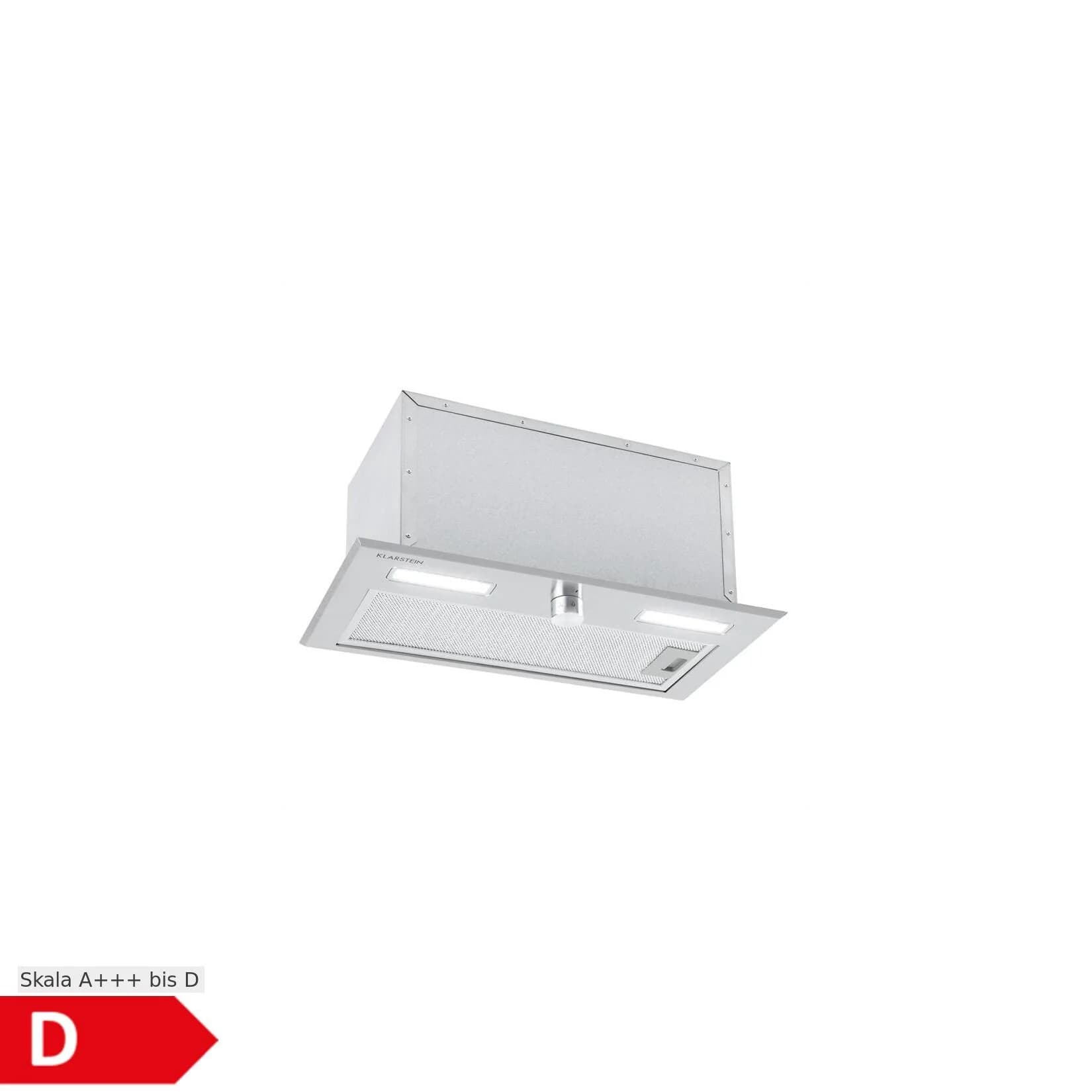 Klarstein Simplica Dunstabzugshaube Einbau 52cm Abluft LED Edelstahl