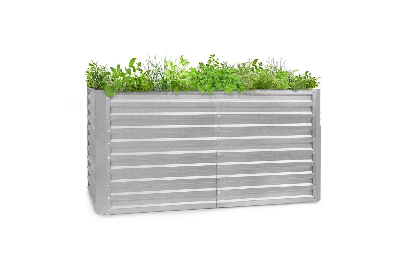 Blumfeldt Hochbeet High Grow Straight Metall Silber