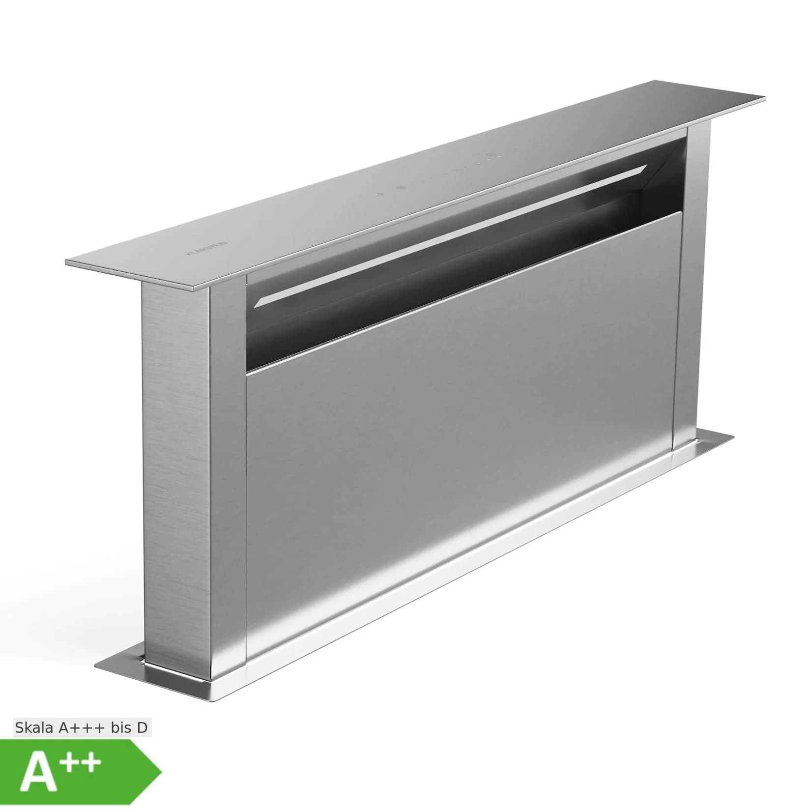 Klarstein Royal Flush Eco Dunstabzugshaube Versenkbar 713,8 m³/h Boost Touch-Bedienung EEK A++