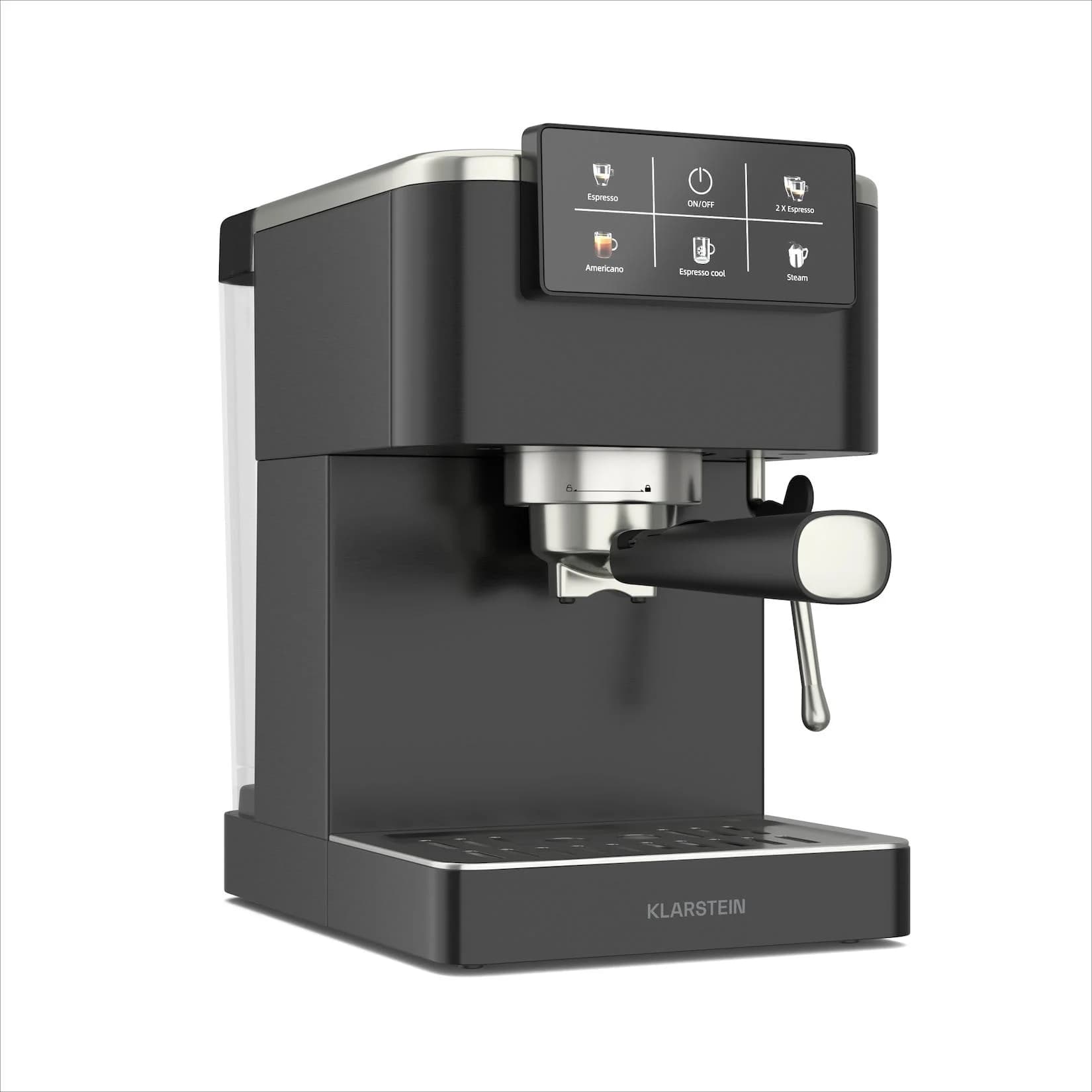 SteelPresso Touch Siebträgermaschine 20 bar Edelstahl