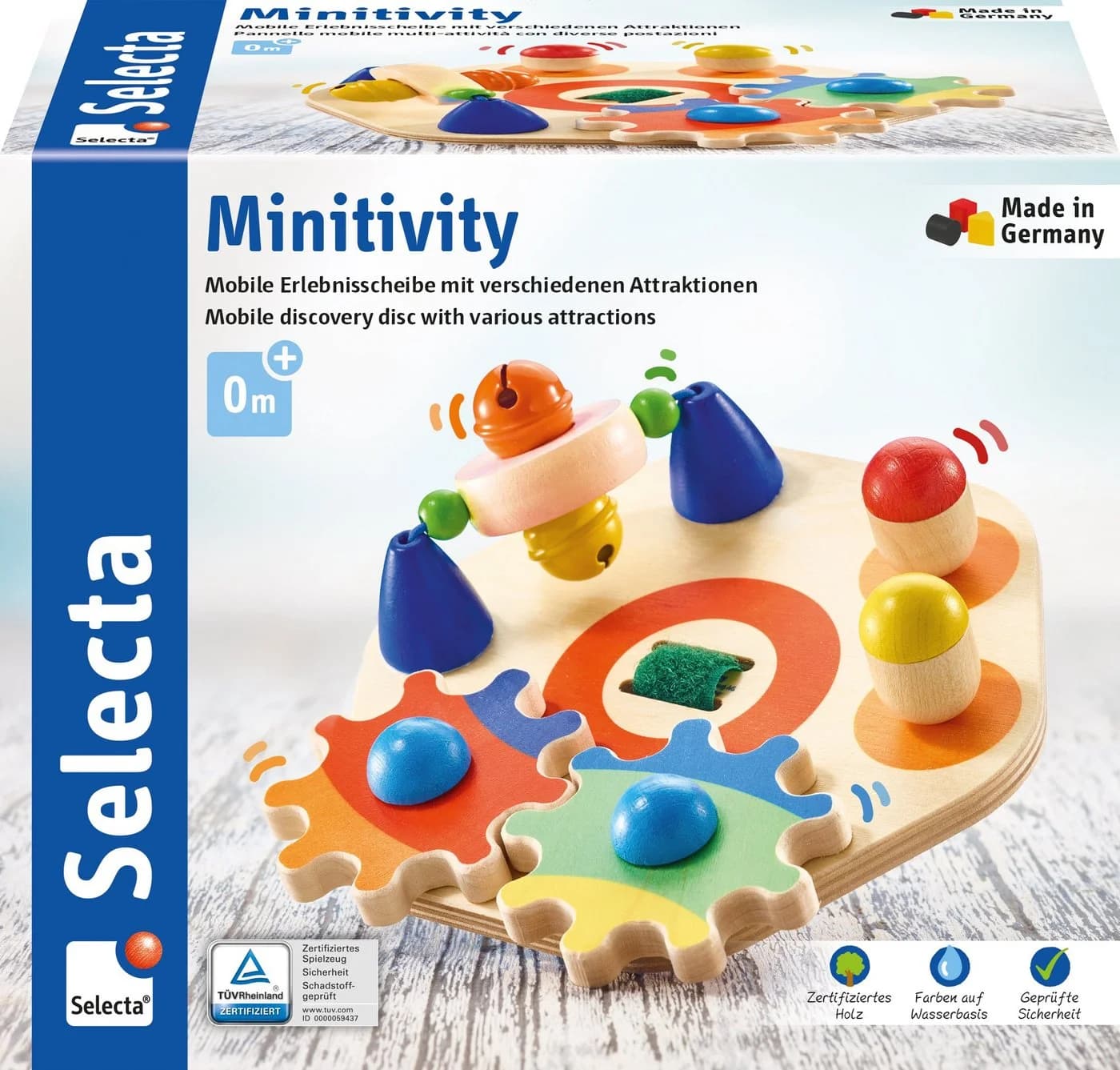 Selecta Motorikbrett Minitivity Holz