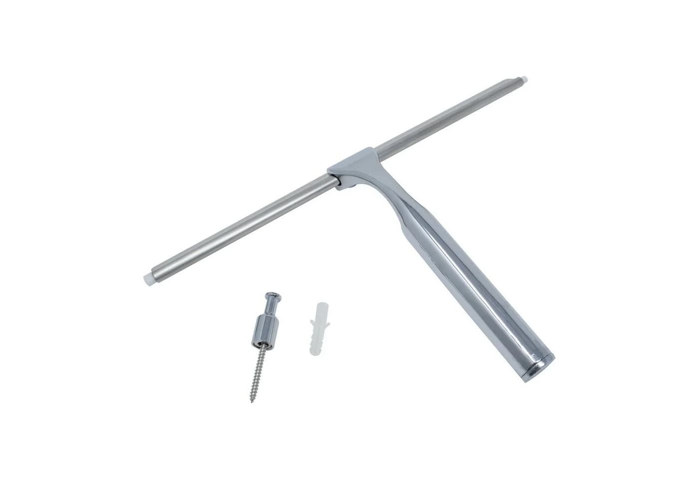 Schulte Duschabzieher Glaswischer Messing Chromoptik 27,5 cm
