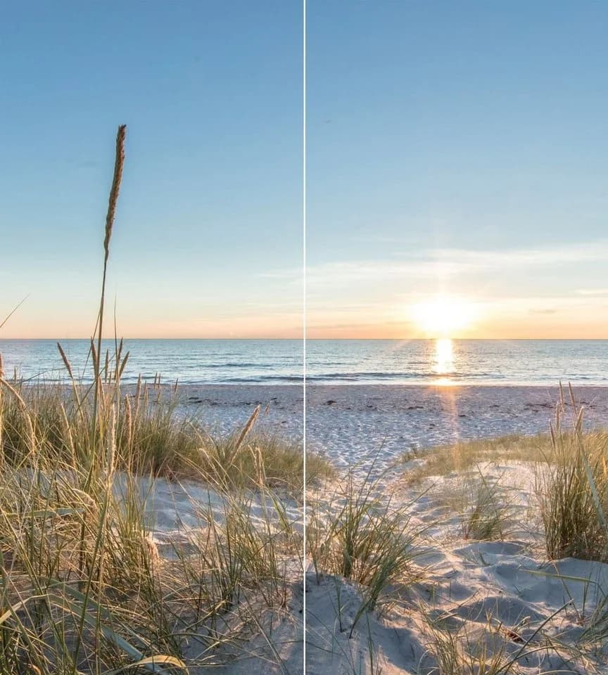 Schulte Duschrückwand Alu-Verbund Sonnenuntergang Düne DecoDesign