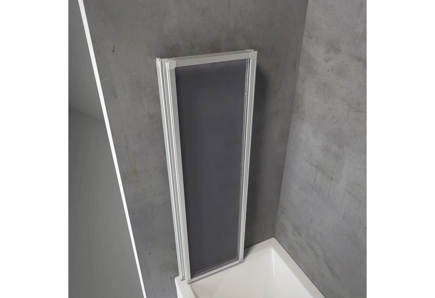 Schulte Badewannenfaltwand Well Kunstglas Tropfen-Dekor