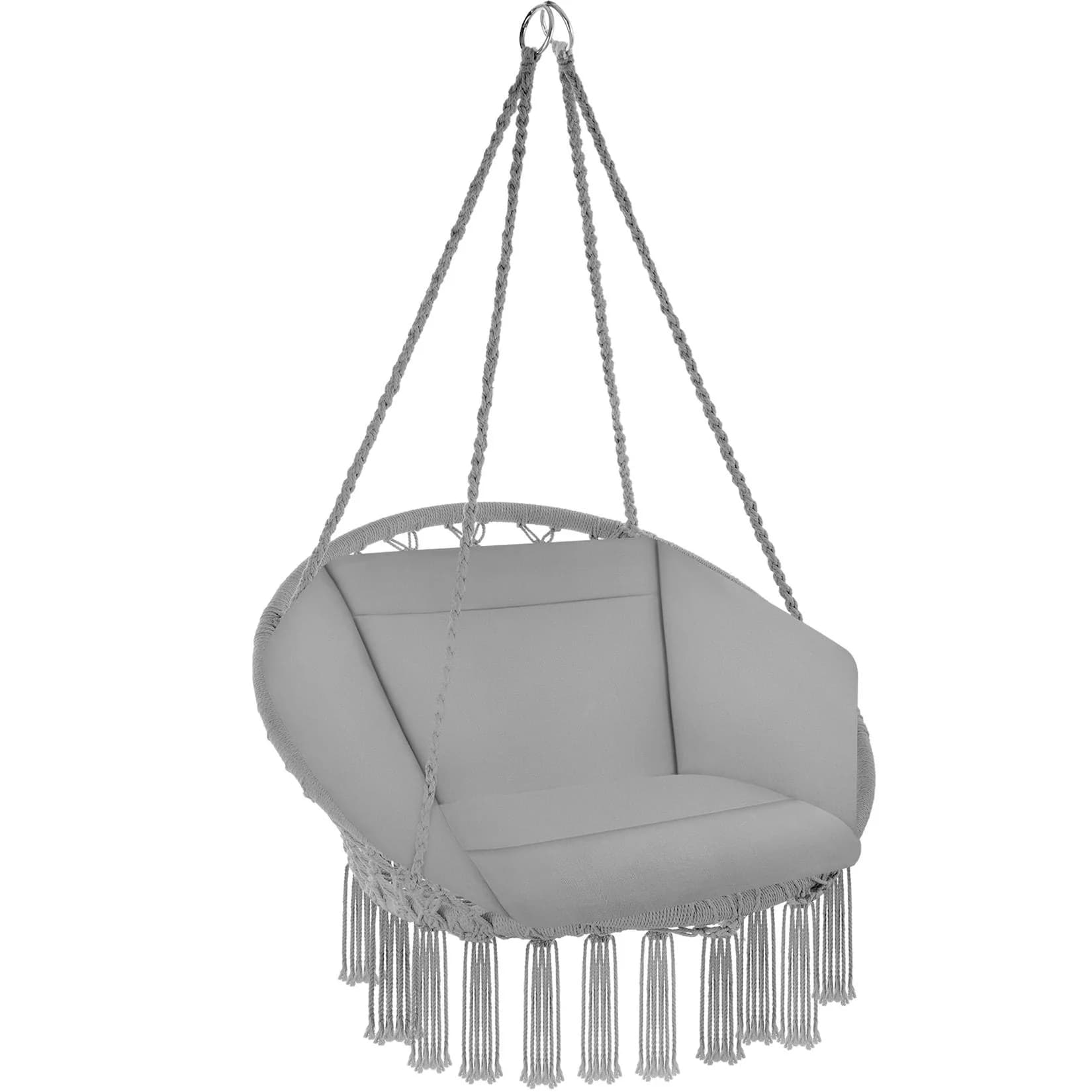 tectake Hängesessel Grazia mit Polster und Zierquasten