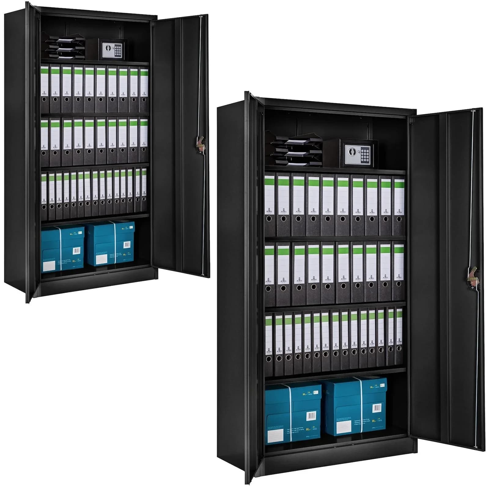 tectake Aktenschrank Stahl 4 Böden