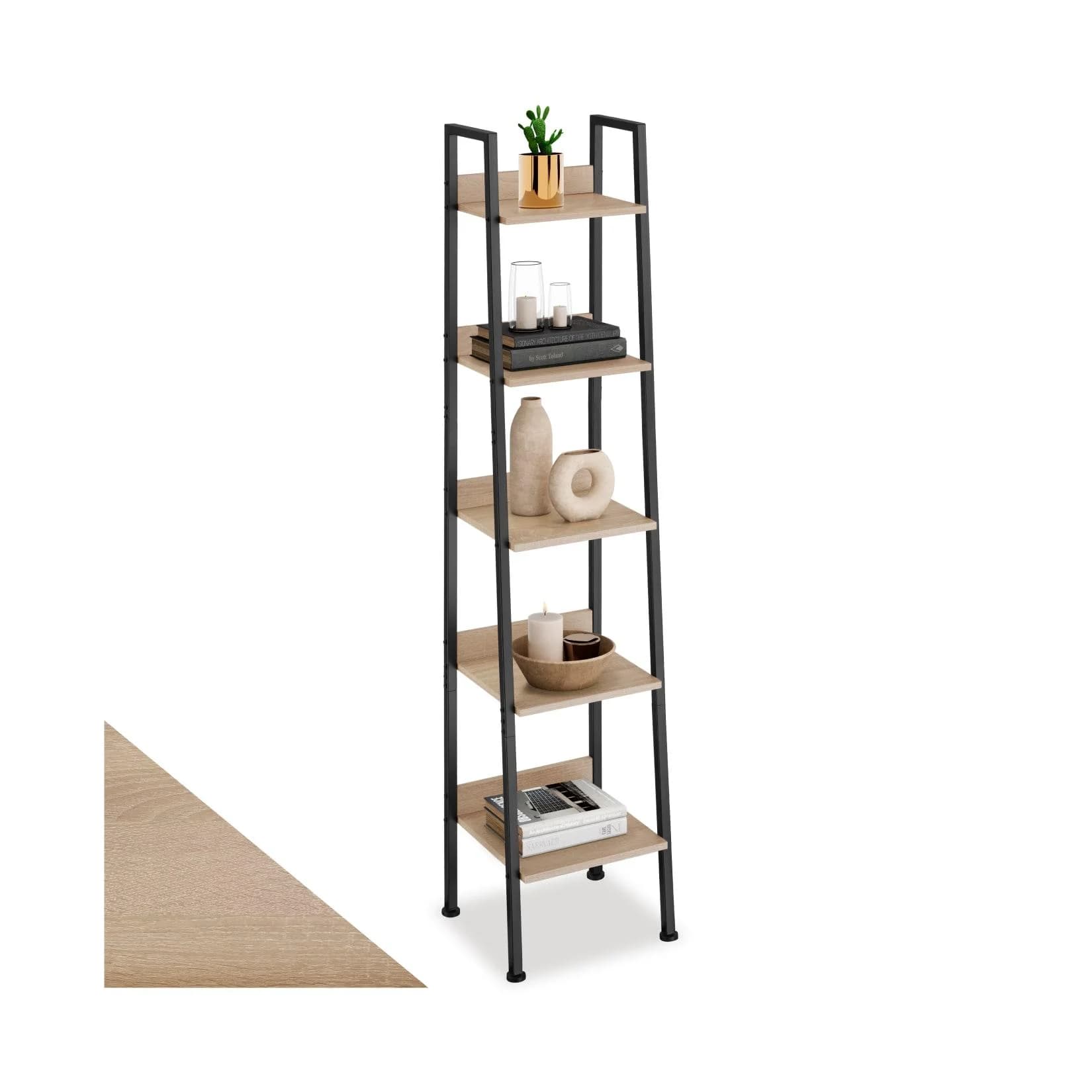 tectake® Leiterregal Industrial Style
