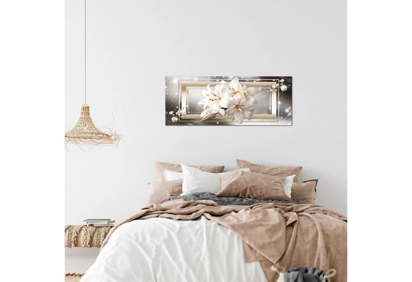 Runa Art Wandbild Blumen XXL 100x40 cm