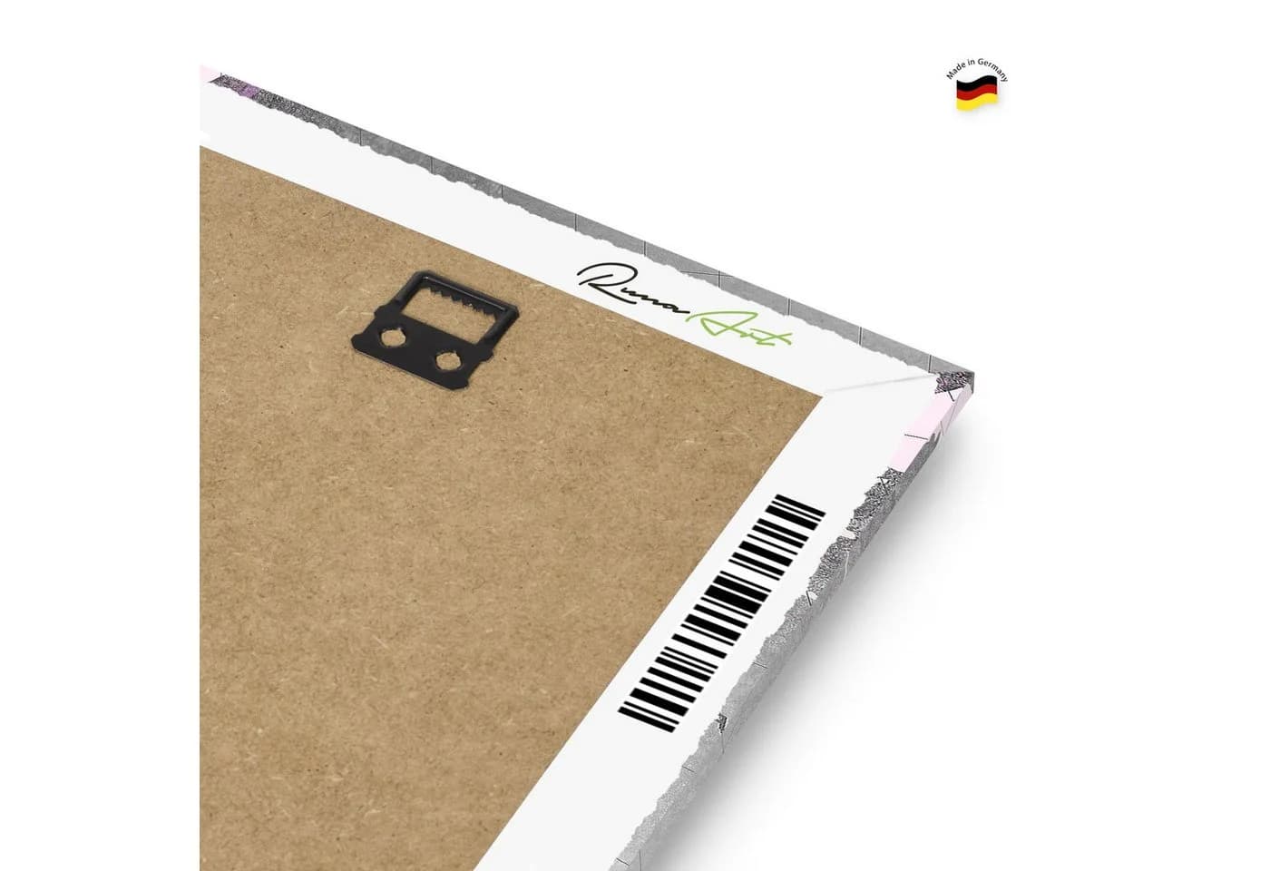 Runa Art Wandbild Weltkarte Rosa Grau 60x40 cm