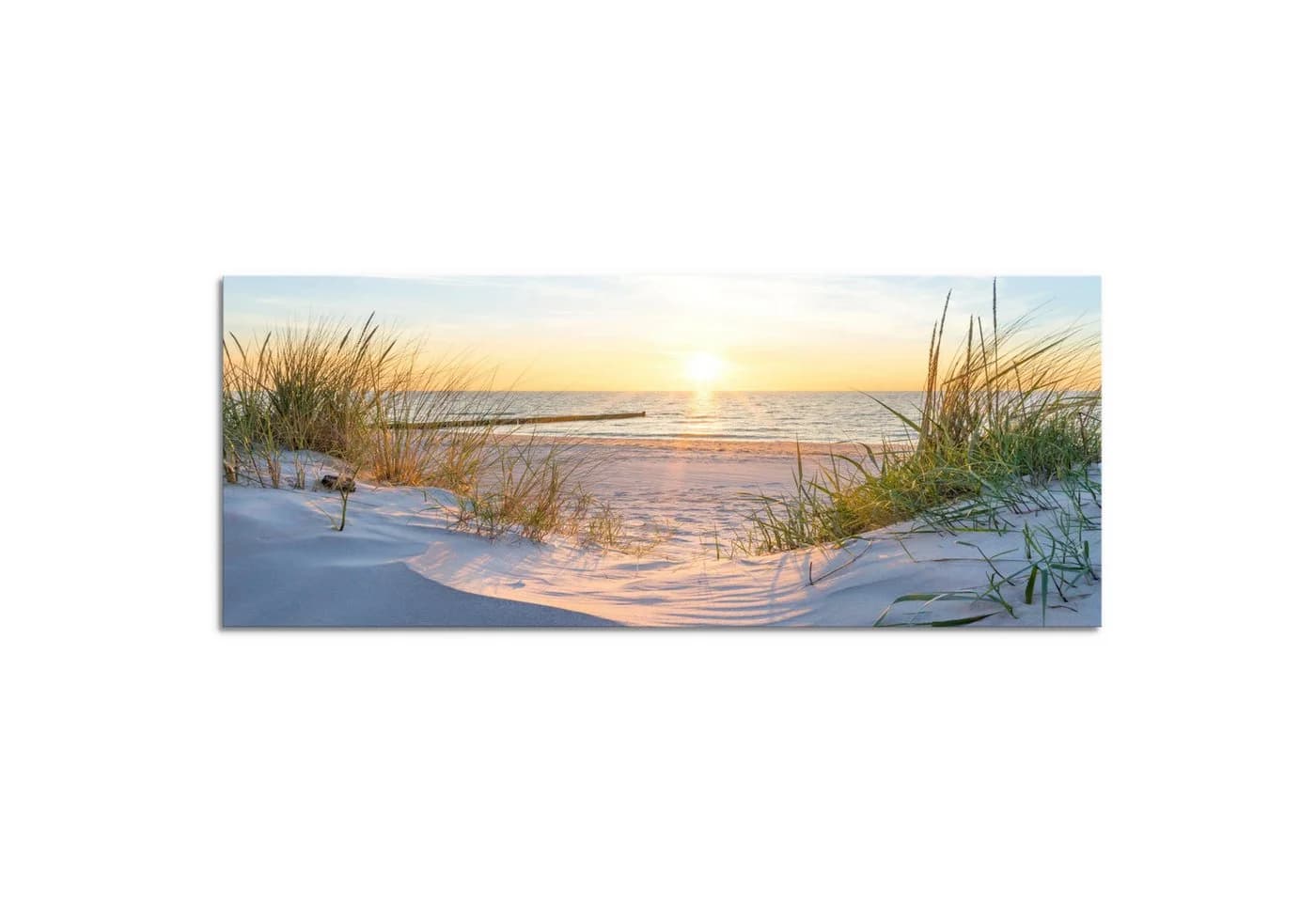 Runa Art XXL-Wandbild Natur Landschaft 100x40 cm Ostsee Nordsee