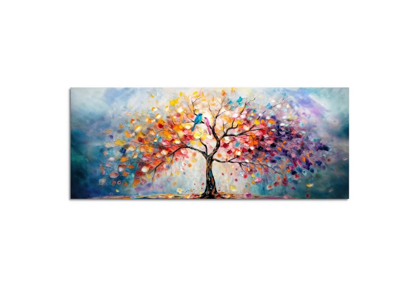 Runa Art XXL-Wandbild Baum Modern Vlies Leinwand Natur