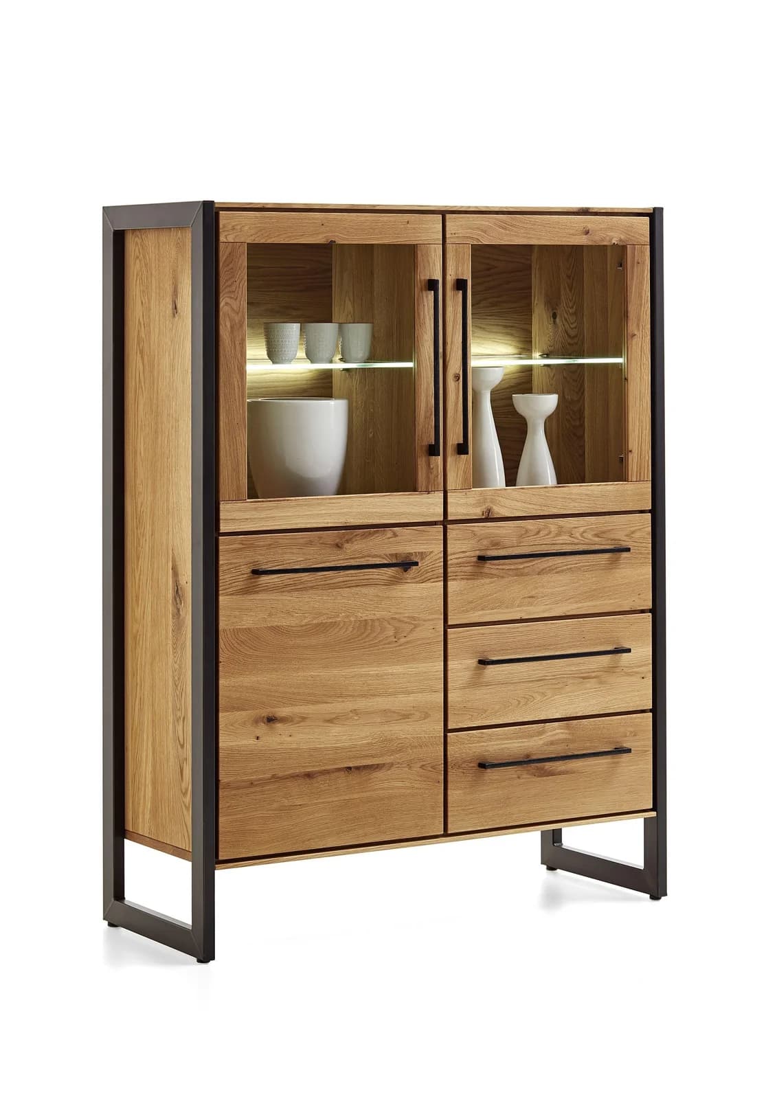 Highboard VALMONDO Namur Charakter-Eiche Landhausstil