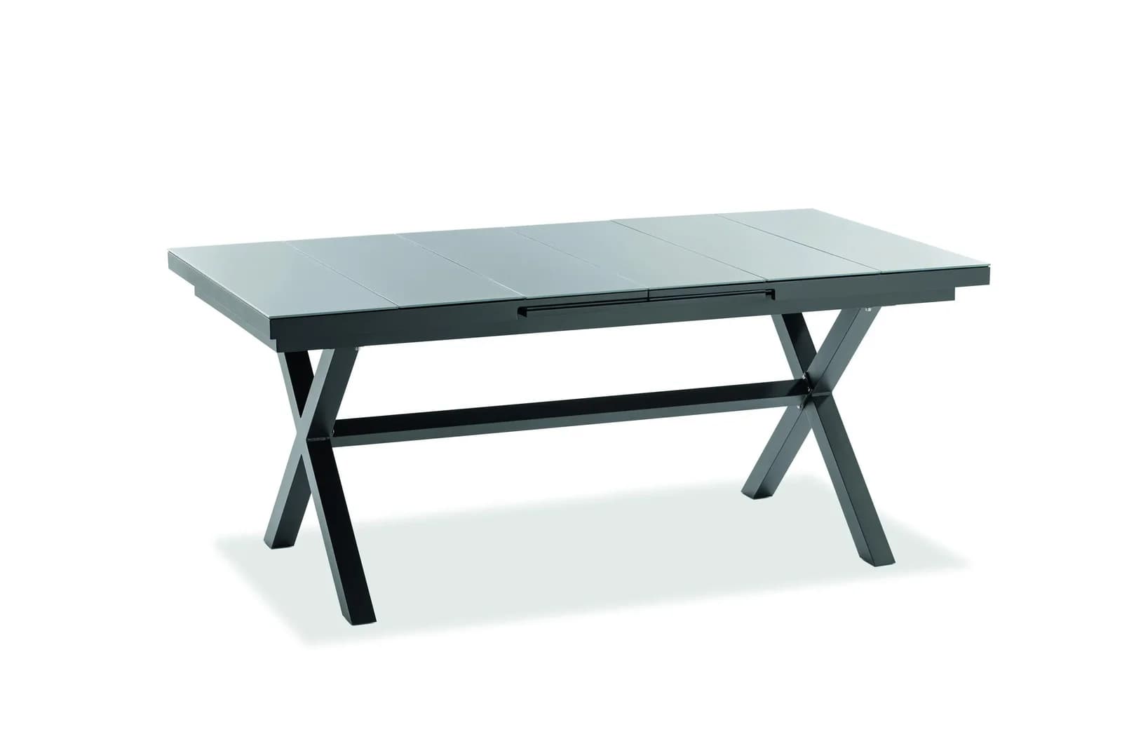 Niehoff Gartentisch Nalvo Ausziehbar Anthrazit Aluminium Glas