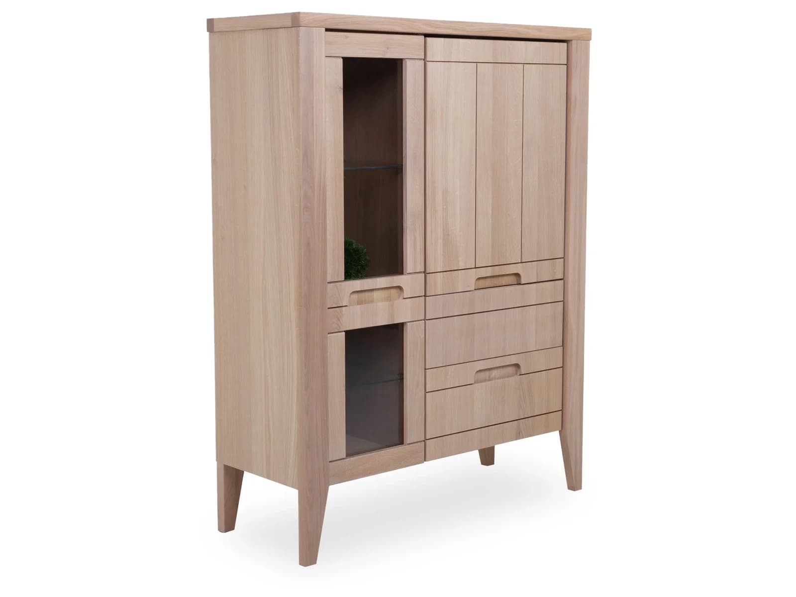 Sansibar Highboard SANSIBAR DORNUM Wildeiche Braun