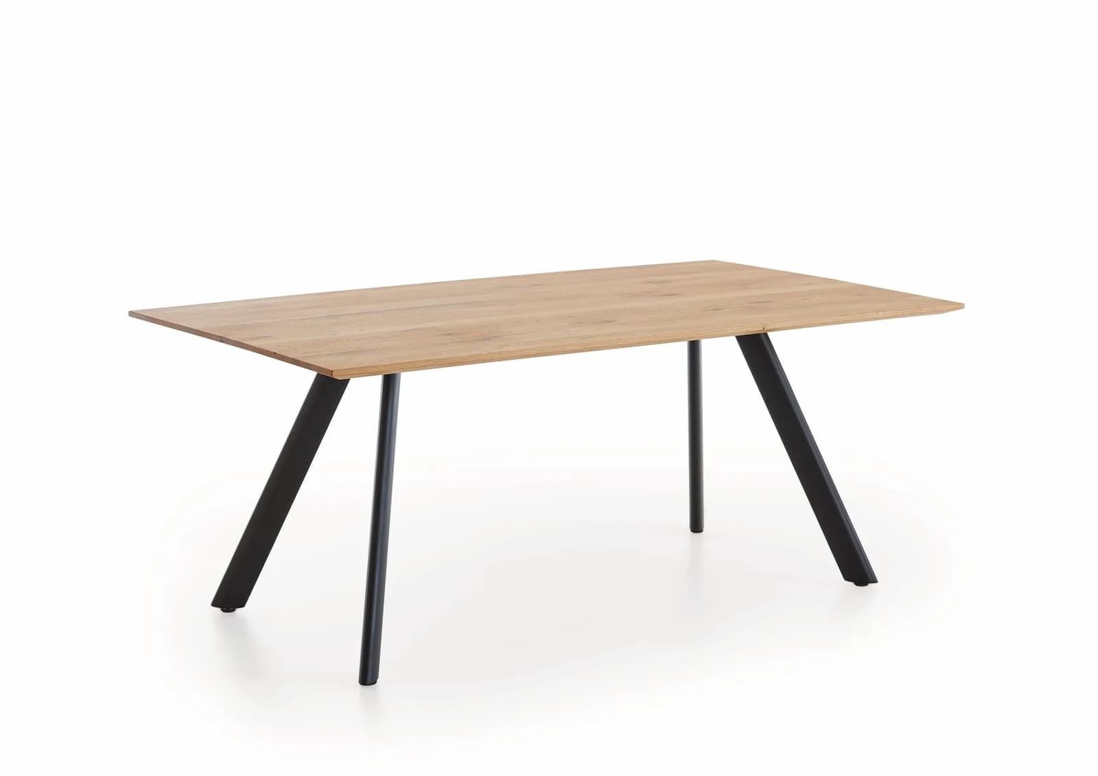 Esstisch OAK EDITION - Eiche massiv geölt mit Eisen-Gestell