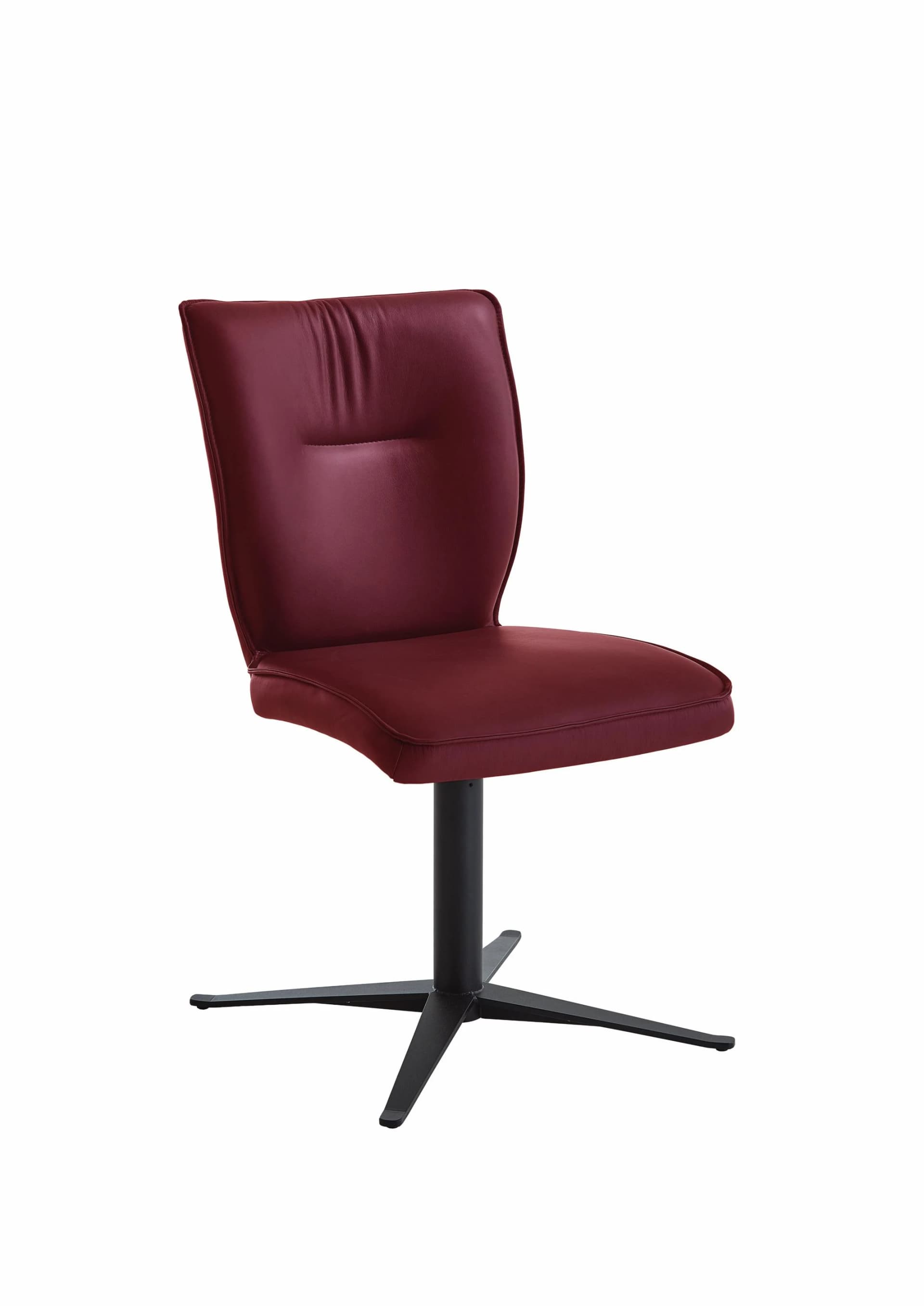 Polsterstuhl STUDIO-LINE - Leder, Metall schwarz