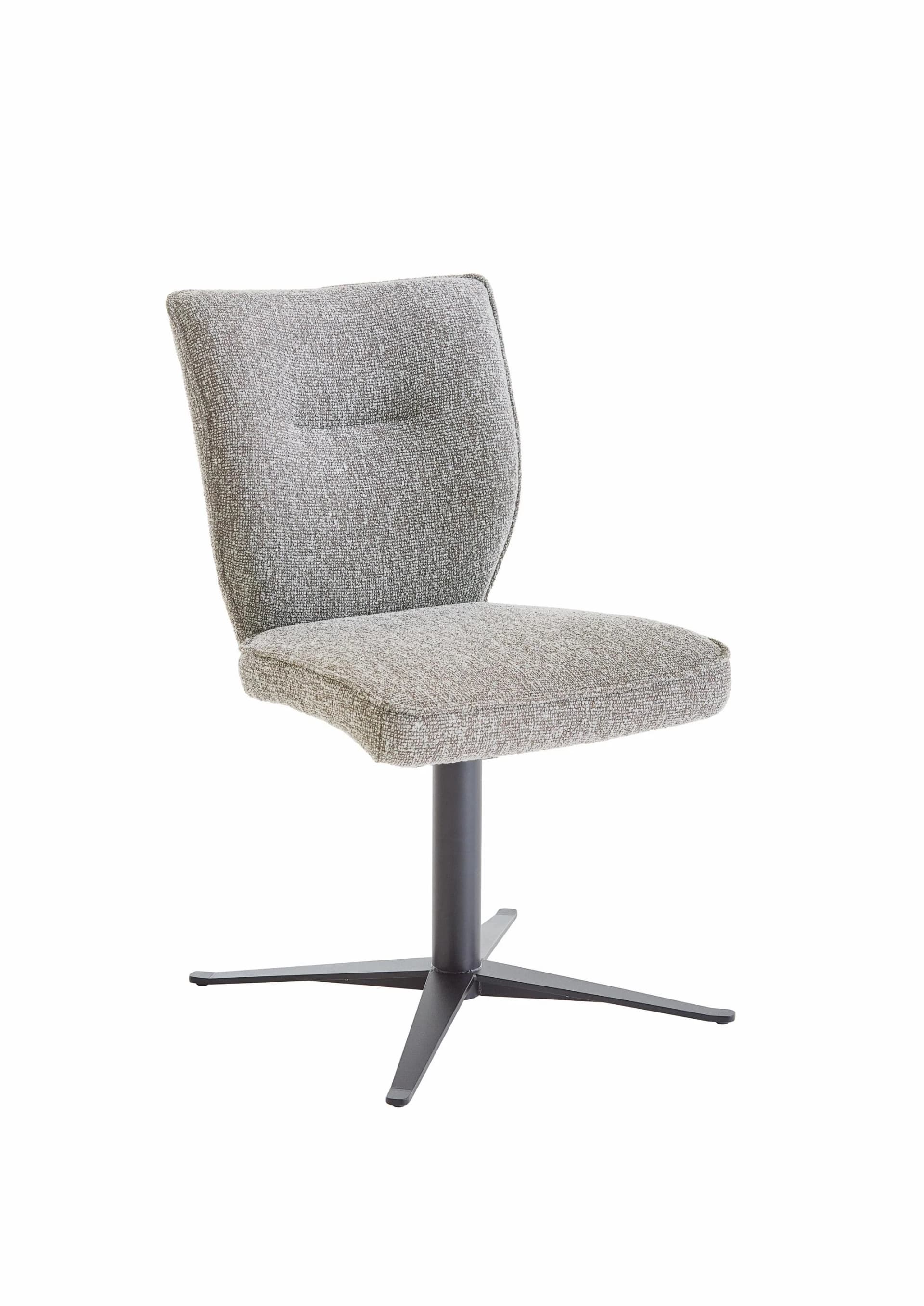 NIEHOFF SITZMÖBEL Polsterstuhl STUDIO-LINE Grau Metall Chenille