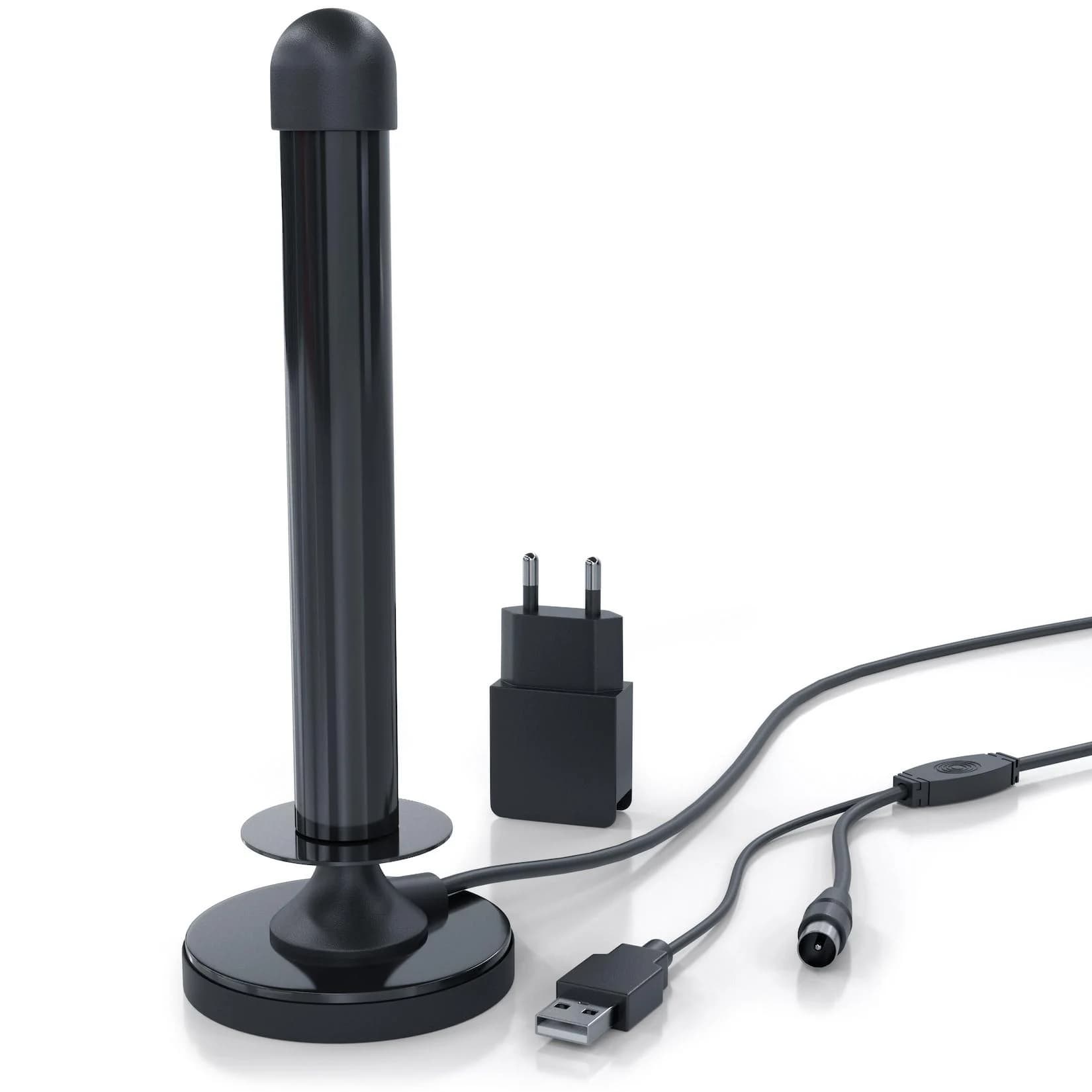 Aplic DVB-T2 HD Antenne aktiv - Digitale Zimmerantenne mit Verstärker