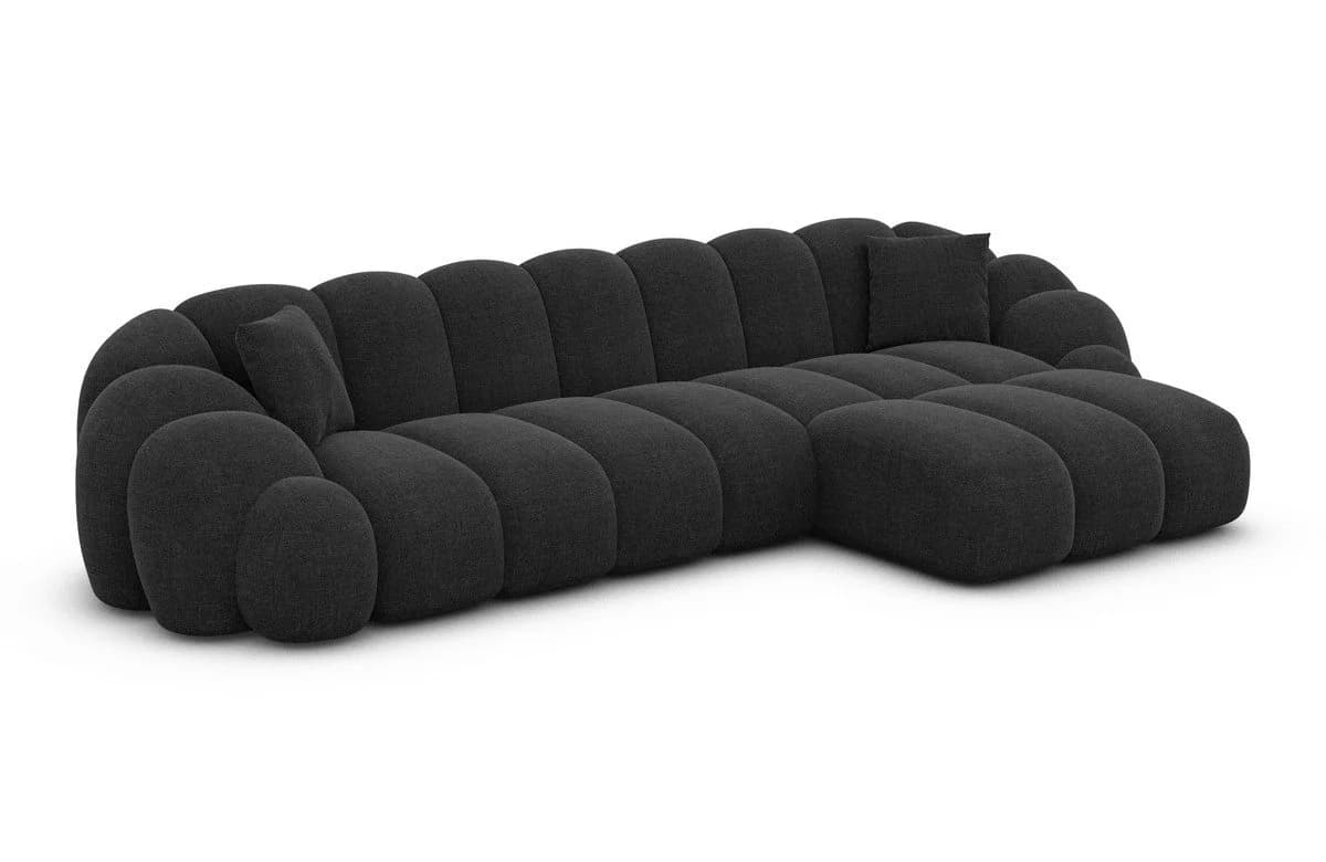 Sofa Dreams Polsterecke Rajada L Form Kurz Schwarz Strukturstoff