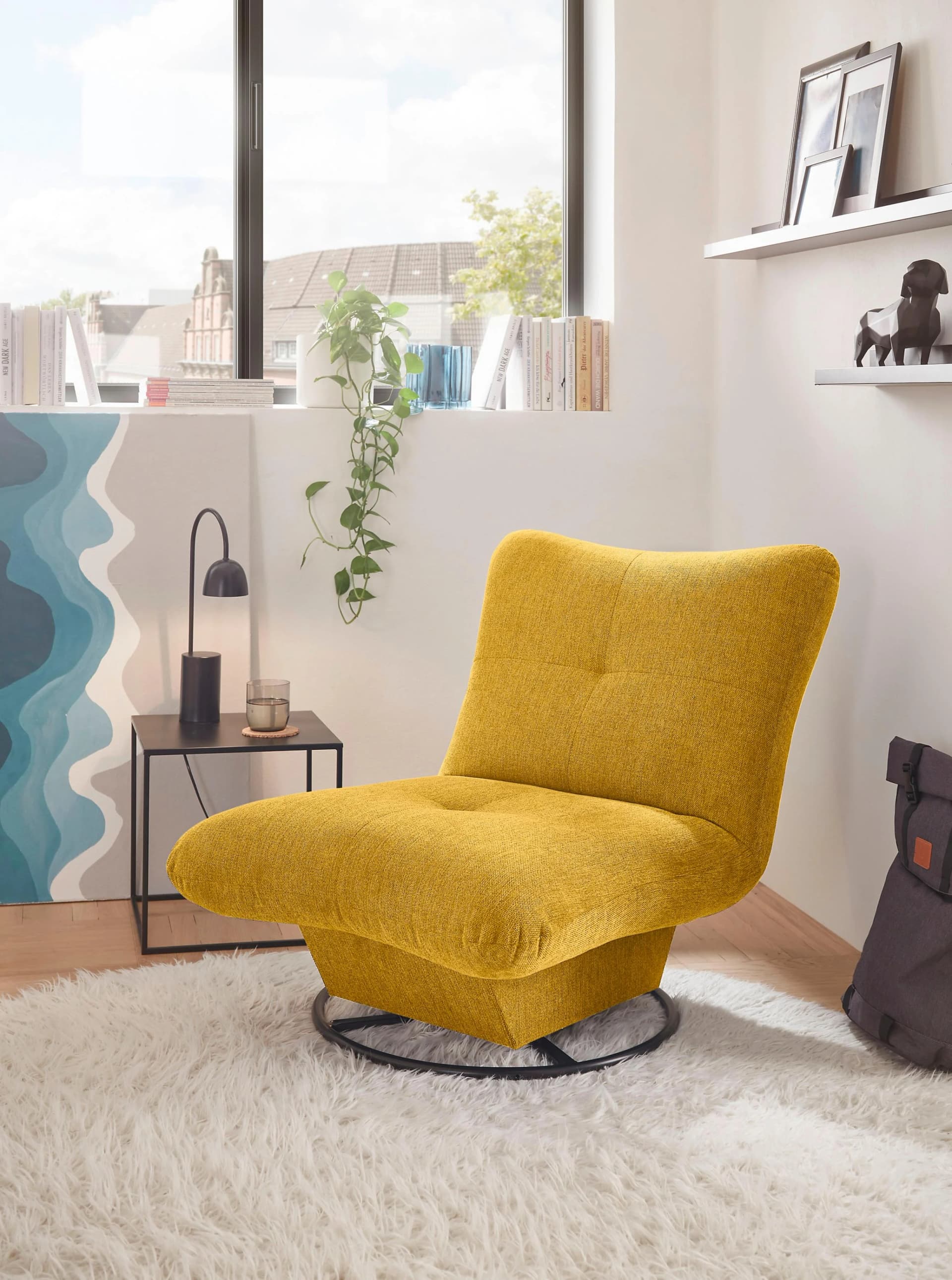 Drehsessel ED EXCITING DESIGN Maranello Gelb Safran 100% Polyester