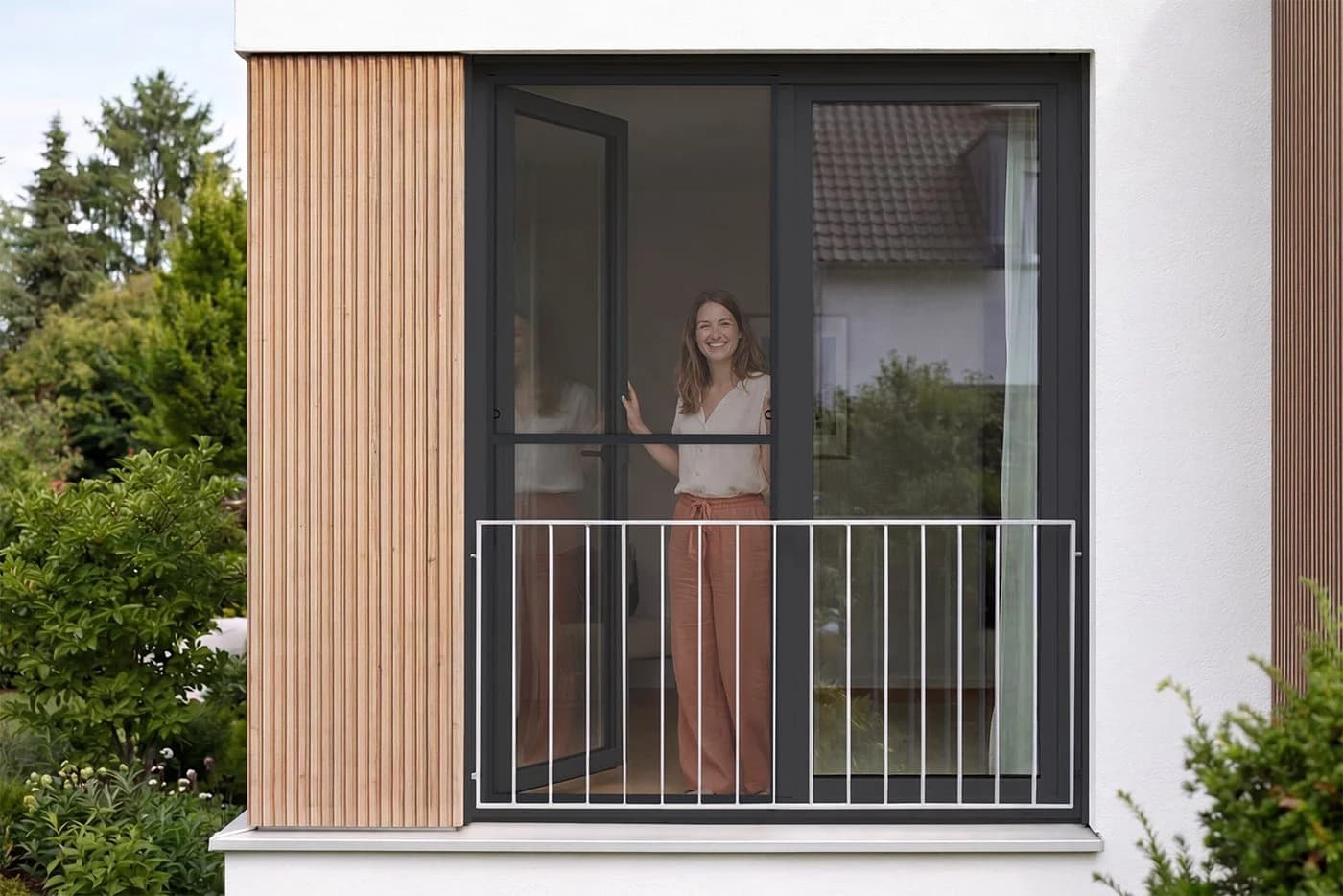 empasa Insektenschutz-Fensterrahmen MASTER SLIM XL Anthrazit Alu