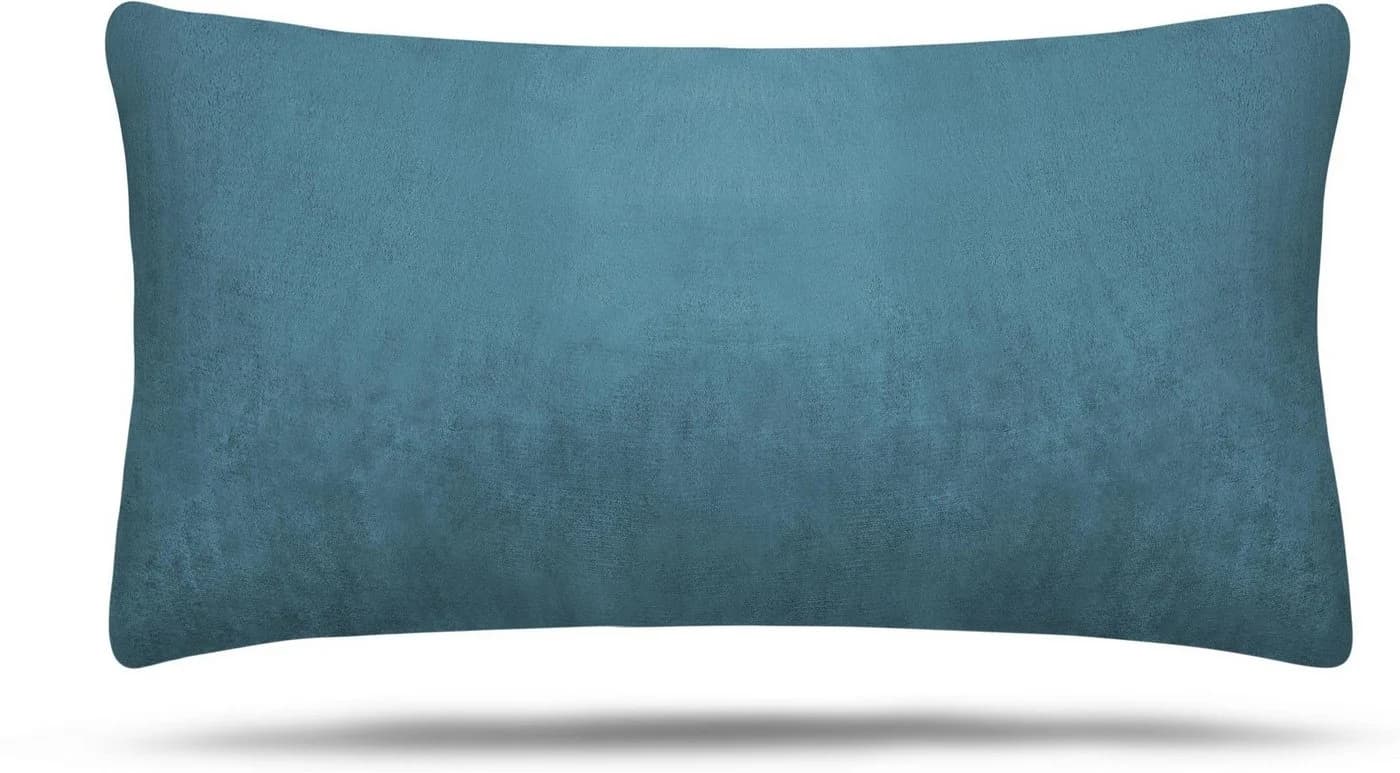 Aspero Kissenbezüge 2er Set Asmara Blau Flanell Kuschelweich