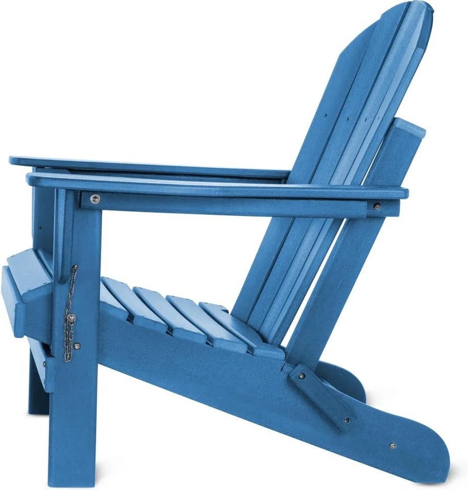 Aspero Adirondack Gartenstuhl Blau Klappbar HDPE