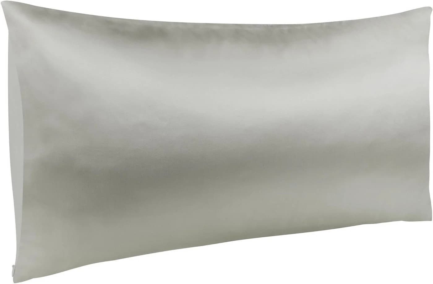 Aspero Seiden Kissenbezug Alia 40x80 cm Haut- und Haarschonend Grau