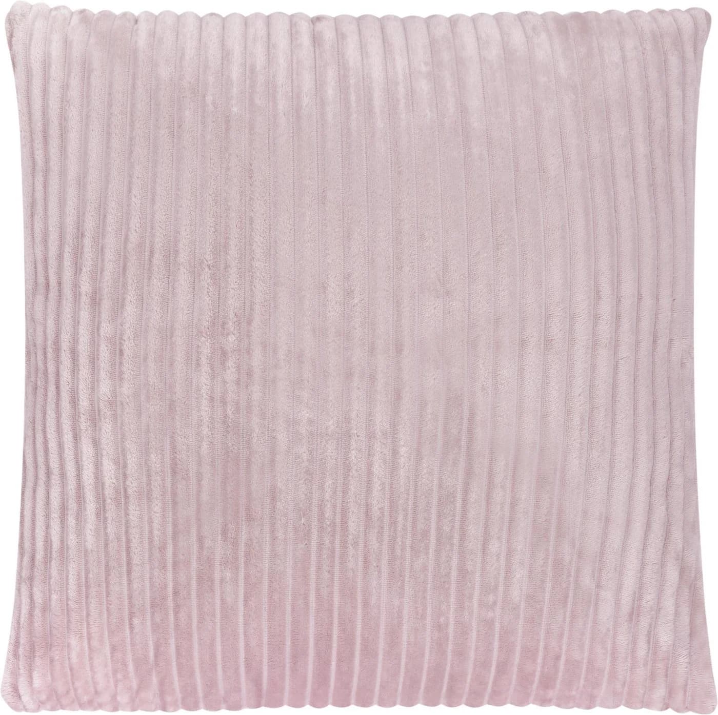 Aspero Kissenbezug 2-tlg. Streifen-Flanell 80x80 cm Rosa