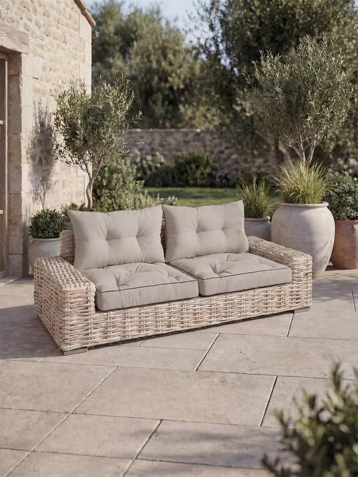 Aspero Rückenkissen 2er Set Cordoba Beige Polyester Outdoor