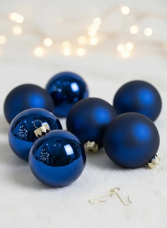 MAGIC by Inge Weihnachtsbaumkugel 20 Stk 6cm Midnight Blue