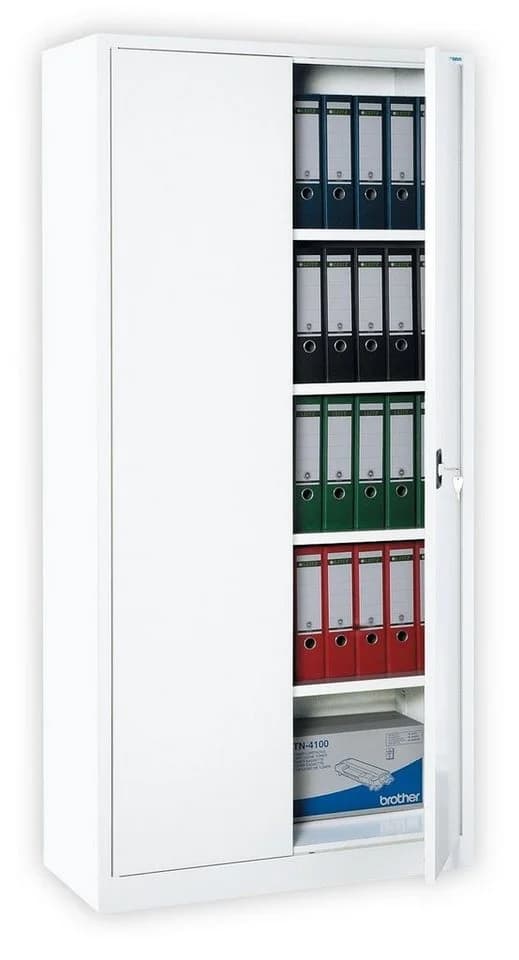 Steelboxx Metallschrank Weiß Abschließbar 195cm Höhe