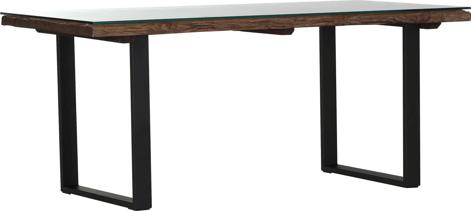 GUTMANN FACTORY Magic Esstisch Braun Schwarz Recyceltes Holz