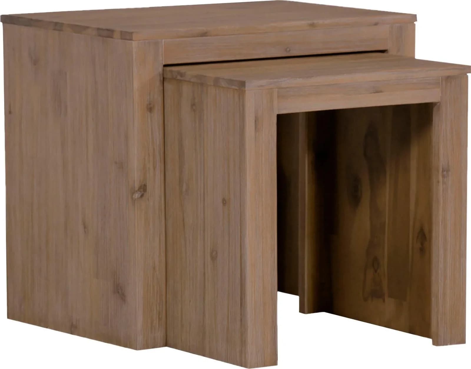 GUTMANN FACTORY Beistelltisch Tunis Beige Massivholz Akazie