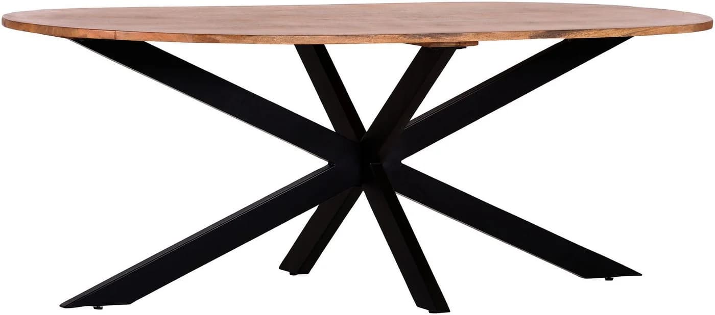 GUTMANN FACTORY Esstisch Oval Mango Schwarz