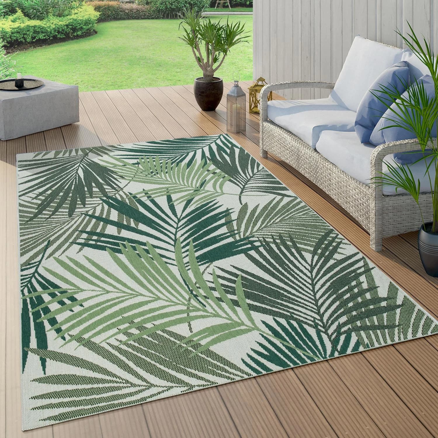PACO HOME Teppich Ostende 534 Grün Polypropylen