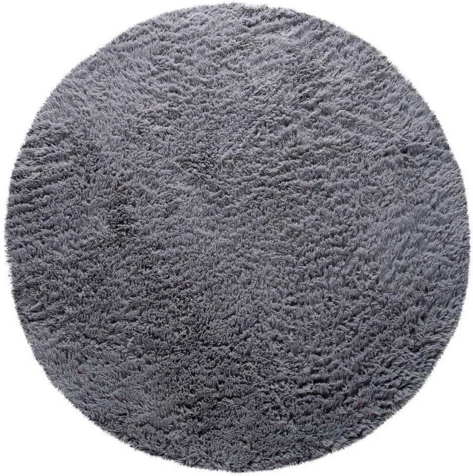 Paco Home Hochflor-Teppich Silky 591 Grau
