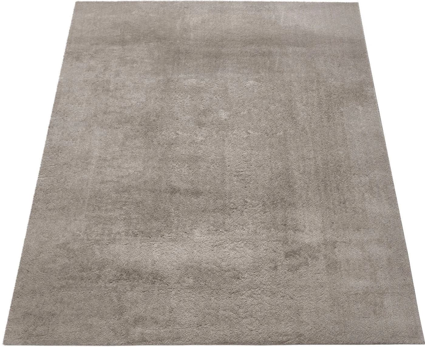Paco Home Teppich Cadiz 630 Grau Uni Kurzflor