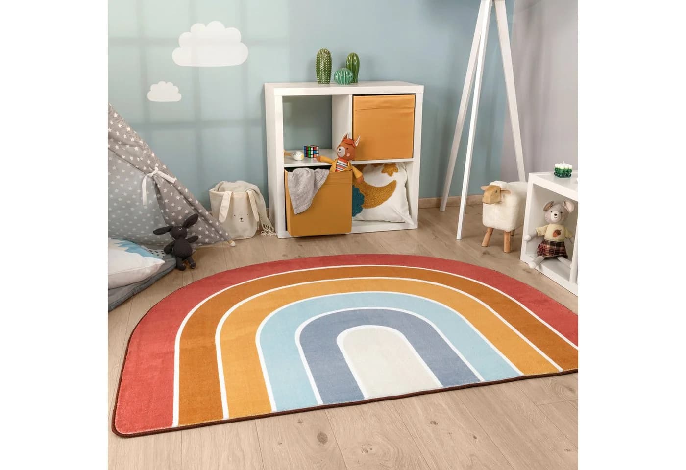 Paco Home Kinderteppich Niloya 366 Regenbogen