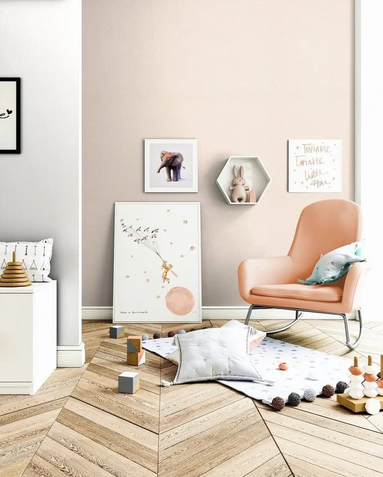 Newroom Vliestapete Stripis Uni Beige Leinenoptik Modern