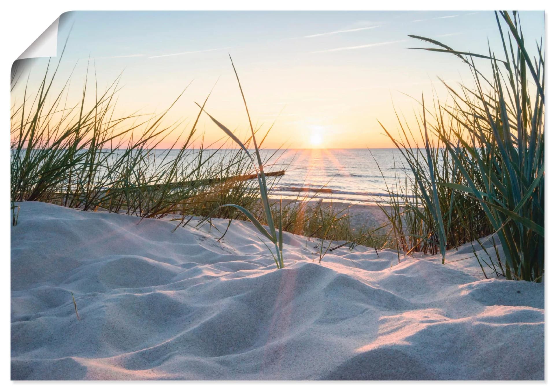 Artland Ostseestrand Strand Wandbild Leinwandbild Poster