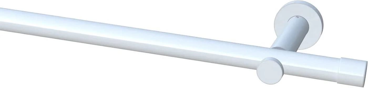 Garduna Gardinenstange Ø 20mm Metall Weiß-Glanz