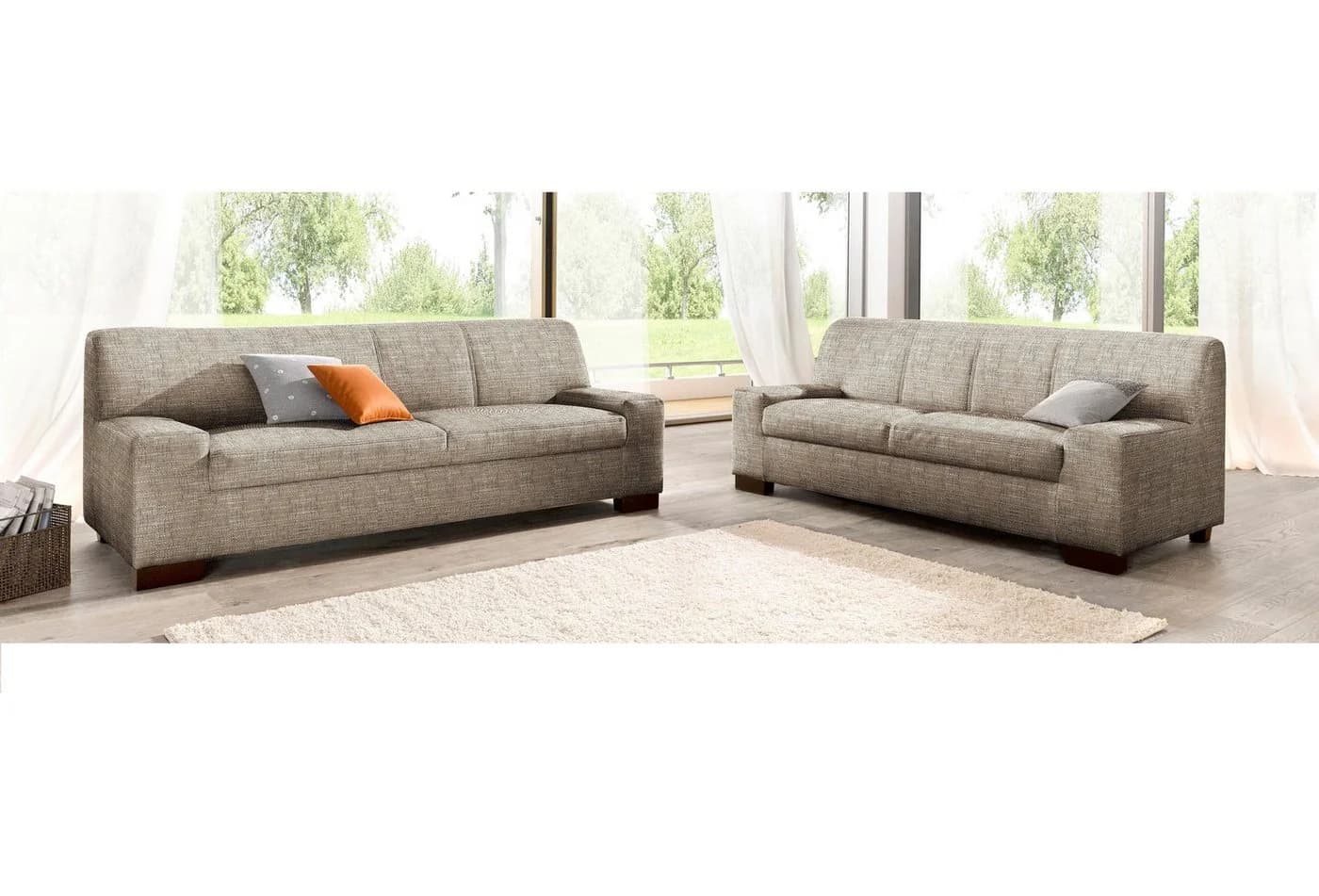 DOMO COLLECTION Polstergarnitur Norma Beige 2- und 3-Sitzer