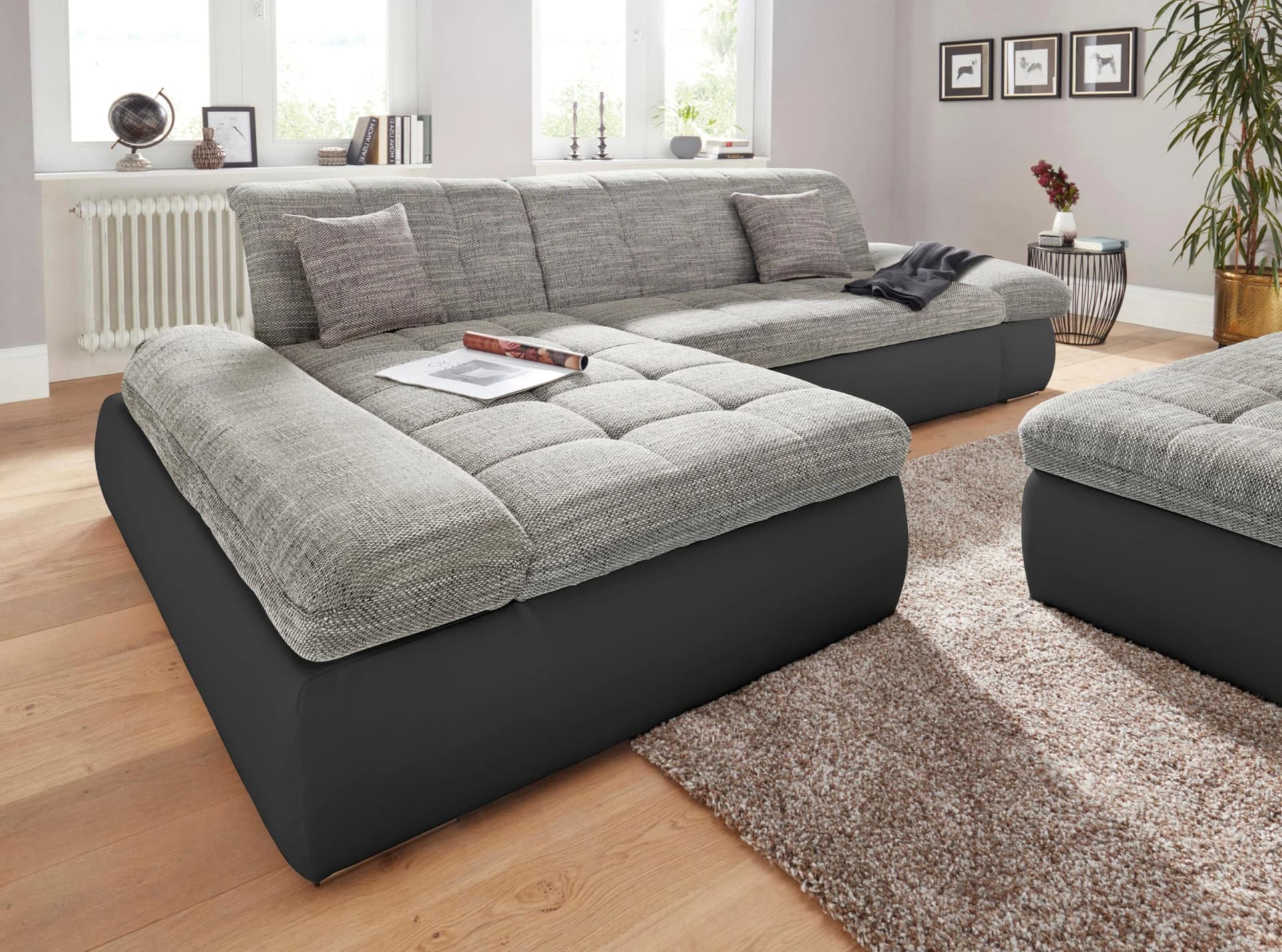 DOMO COLLECTION Ecksofa PB Moric L-Form mit Bettfunktion
