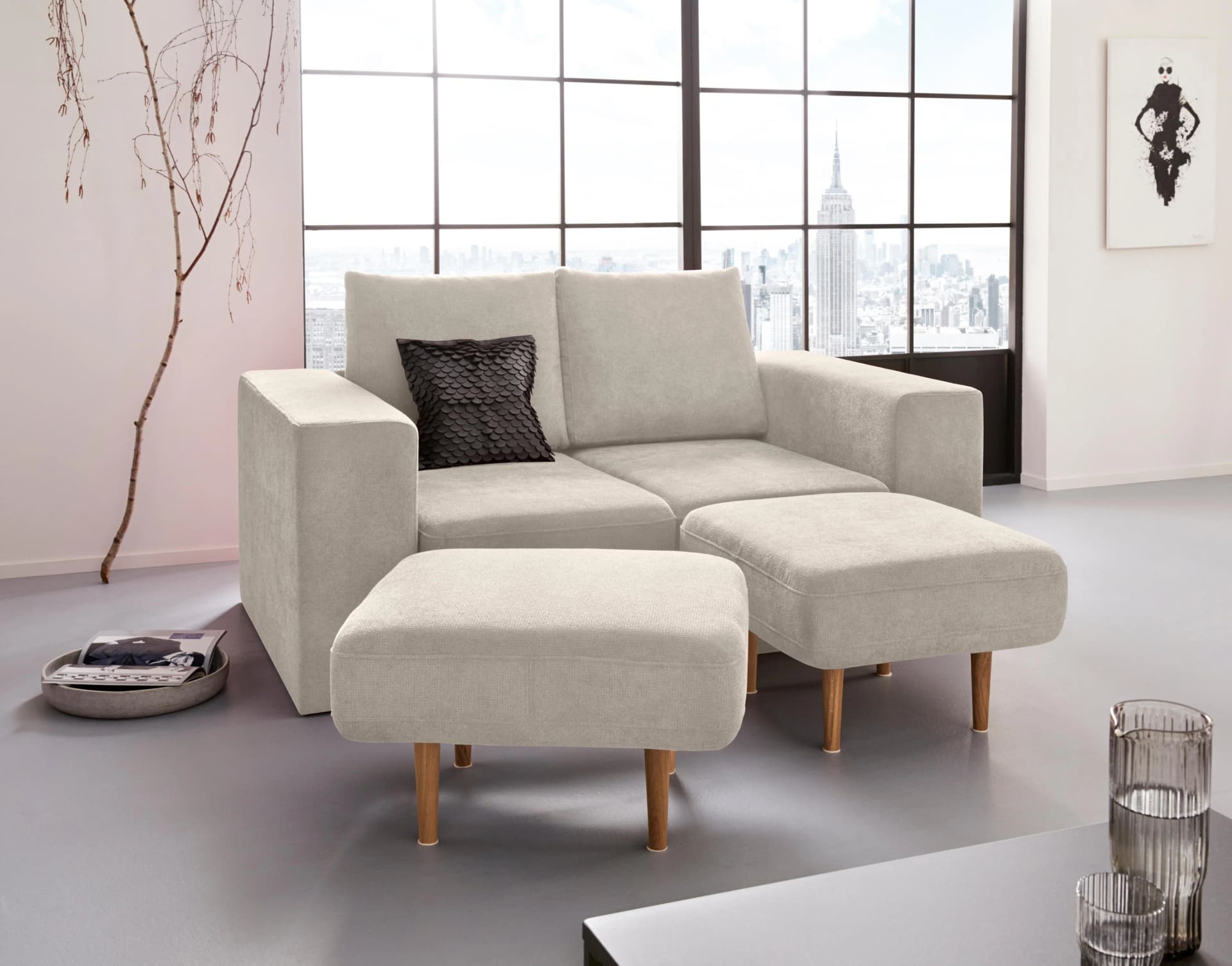 2-Sitzer Looksv Beige LOOKS by Wolfgang Joop