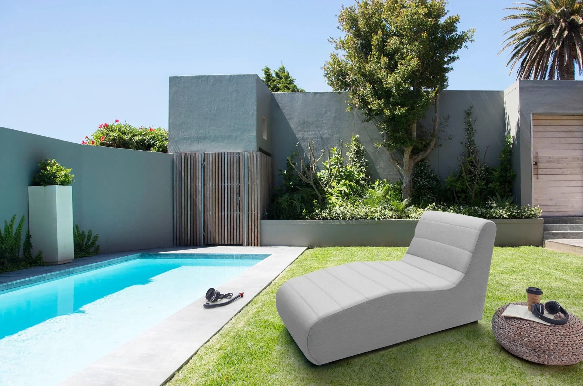 DOMO COLLECTION Sofaelement Soleil Silber Outdoor Polsterelemente